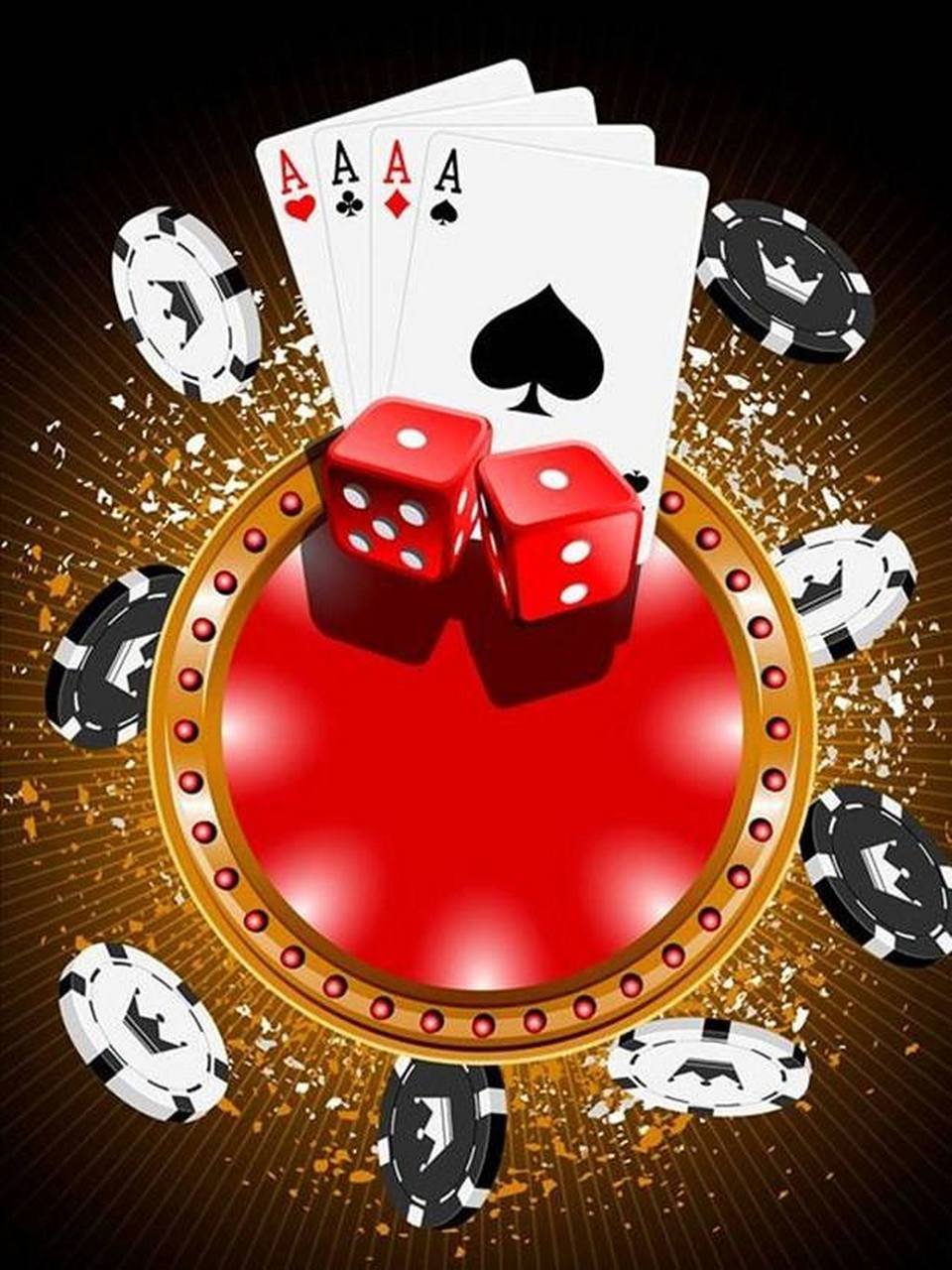 Baccarat card table showing Player and Banker positions