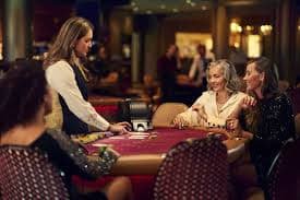 Blackjack dealer and player cards during active round